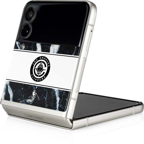 NBA LA Clippers Marble Galaxy Z Flip3 5G Skin